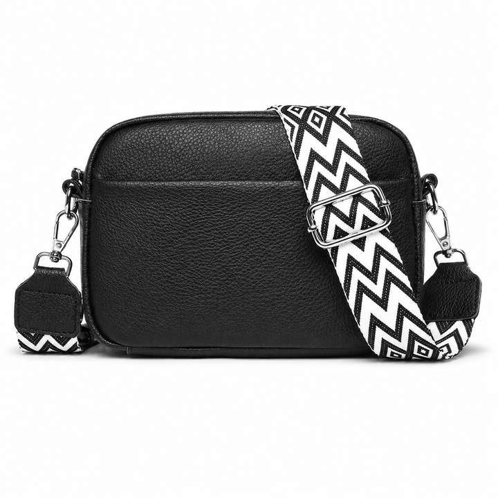 Émilienne – Sac bandoulière à sangle motif