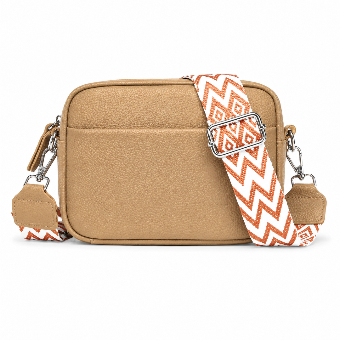 Émilienne – Sac bandoulière à sangle motif