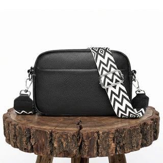 Émilienne – Sac bandoulière à sangle motif