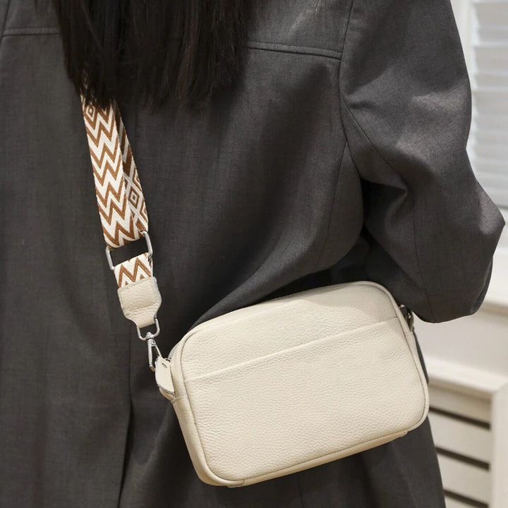 Émilienne – Sac bandoulière à sangle motif